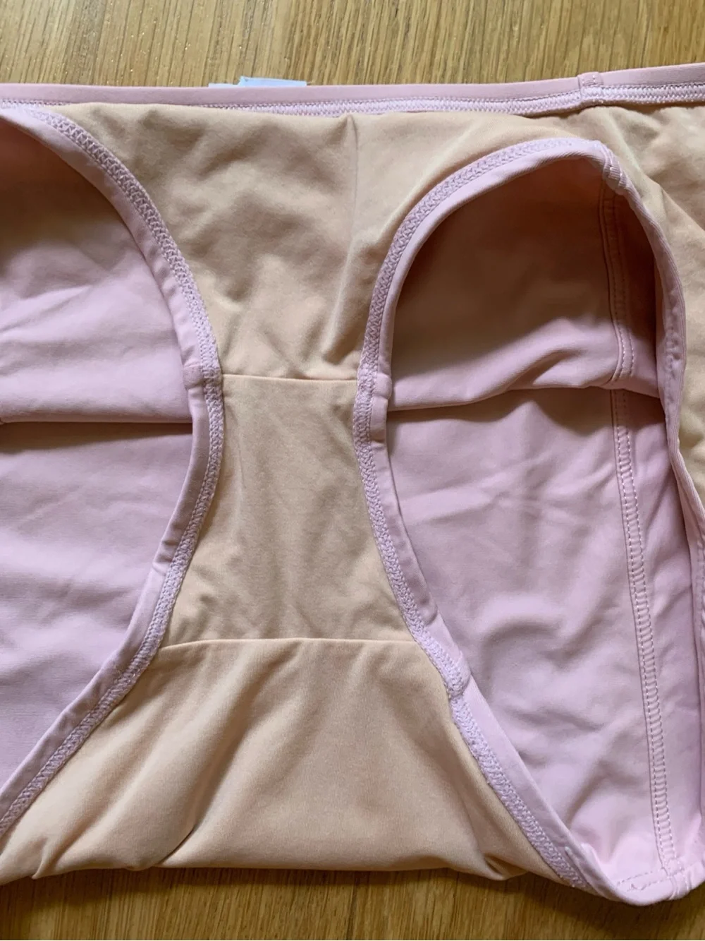 J. Crew High Waisted Bikini Bottoms Pale Pink Size M, Full Coverage